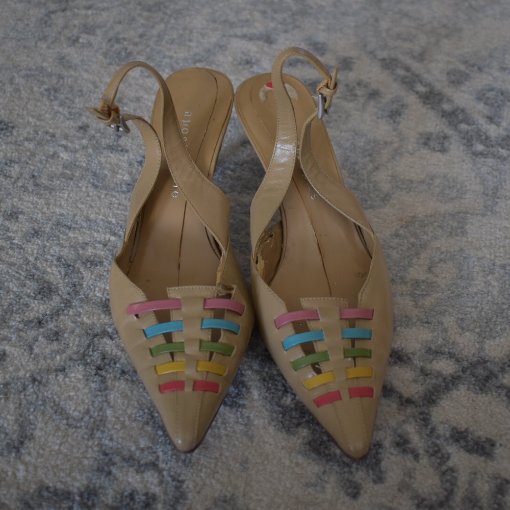 Tan Pointy Toe’d Heels
